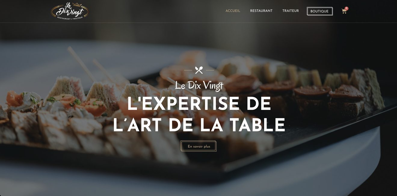 Ancien site Le Dix/Vingt avant la refonte