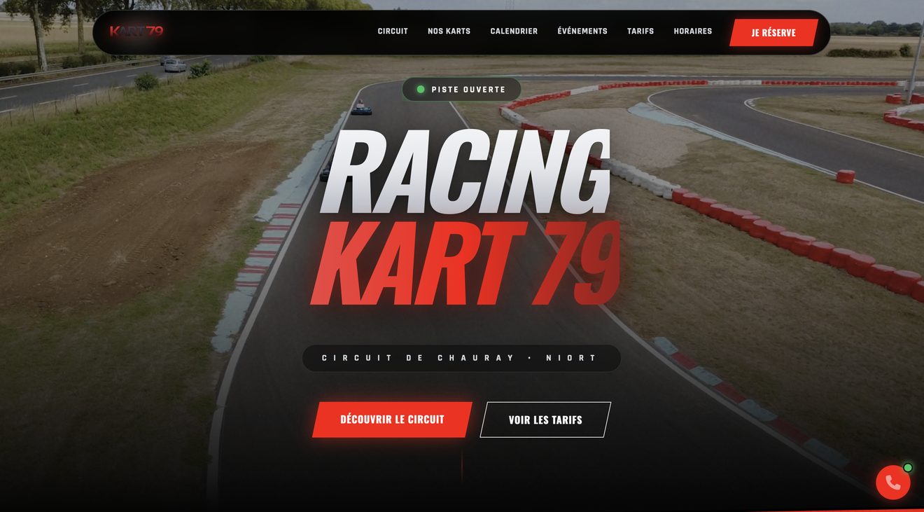 Site du circuit Kart 79 à Niort — créé par Figlify
